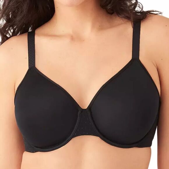 WACOAL 857303 BACK APPEAL MINIMIZER BRA IN BLACK - Picture 1 of 10